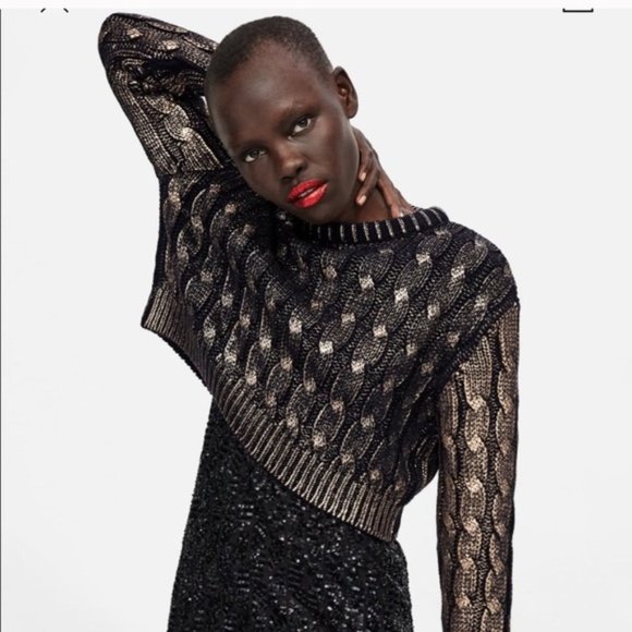 cropped pullover zara